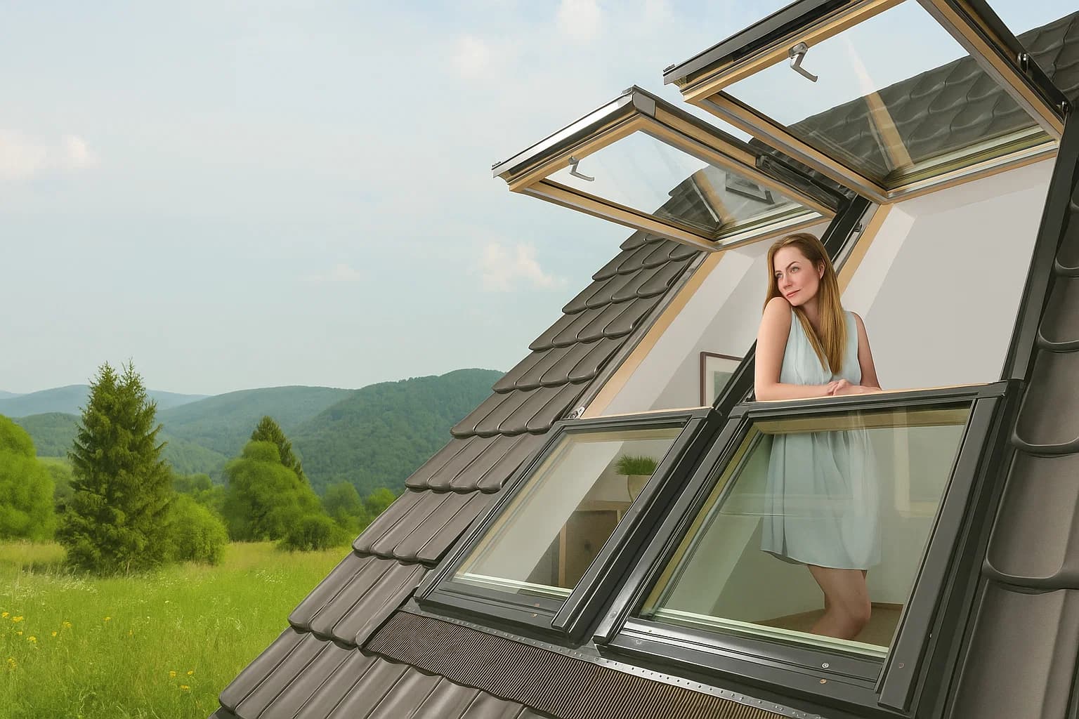 Sloped Operable Skylight