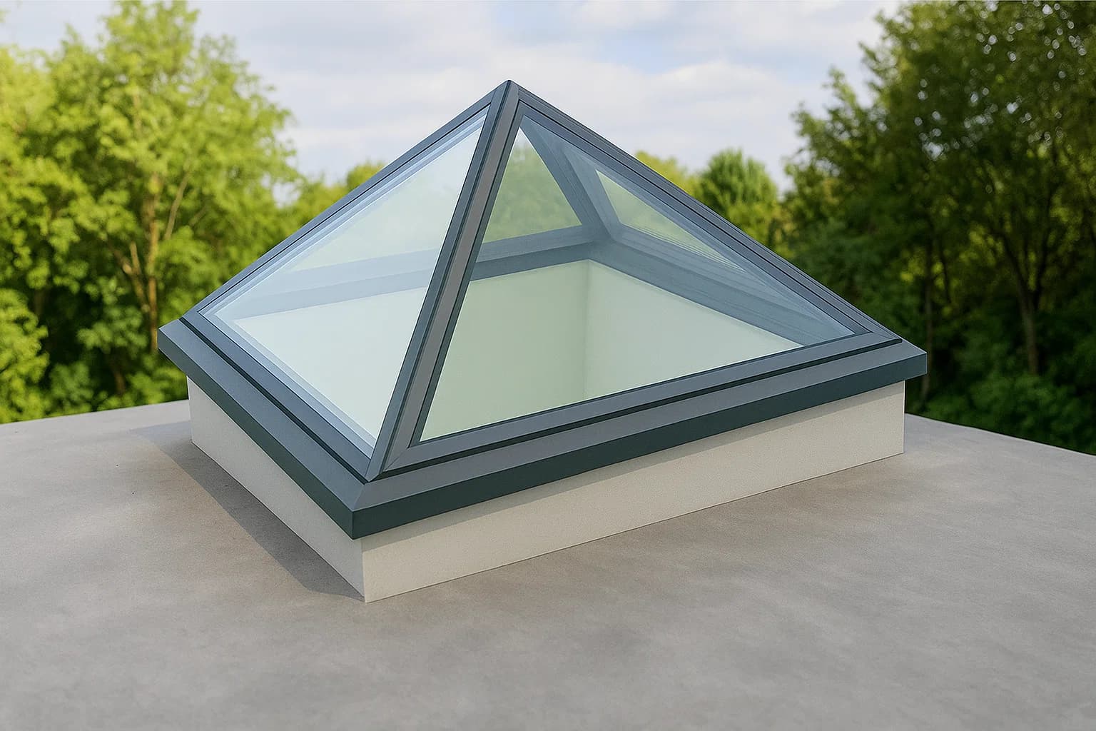 Sleek Pyramid Skylight